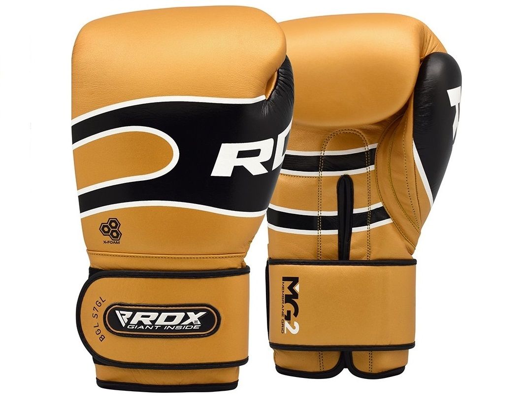 RDX Boxerské rukavice S7 Bazooka - zlatá - 10oz