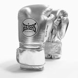 GEEZERS Boxerské rukavice Elite Pro 2.0 - Velcro - stříbrná | 14oz, 16oz