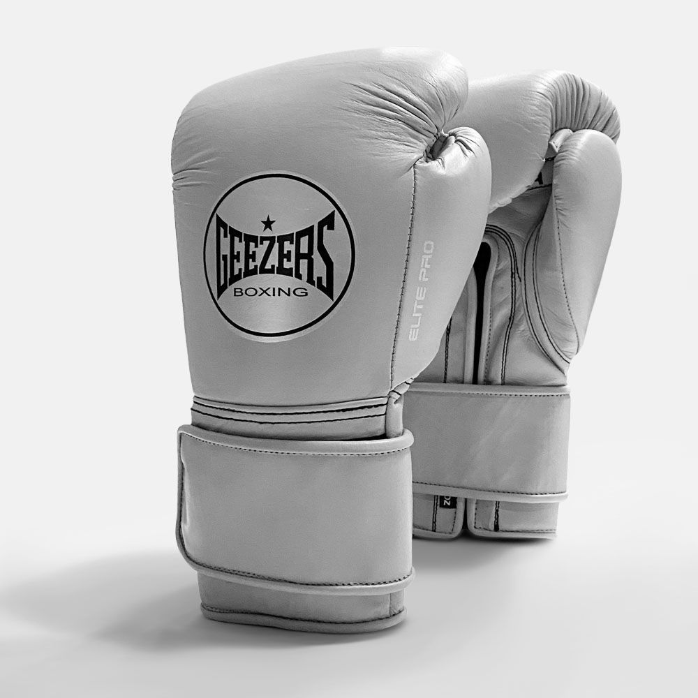 GEEZERS Boxerské rukavice Elite Pro 2.0 - Velcro - šedá