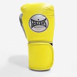 GEEZERS Boxerské rukavice Halo - Velcro - žlutá/stříbrná